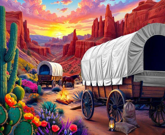 Santa Fe Trail 500 Piece Jigsaw Puzzle | Springbok Puzzles - BIG FRENCHIES