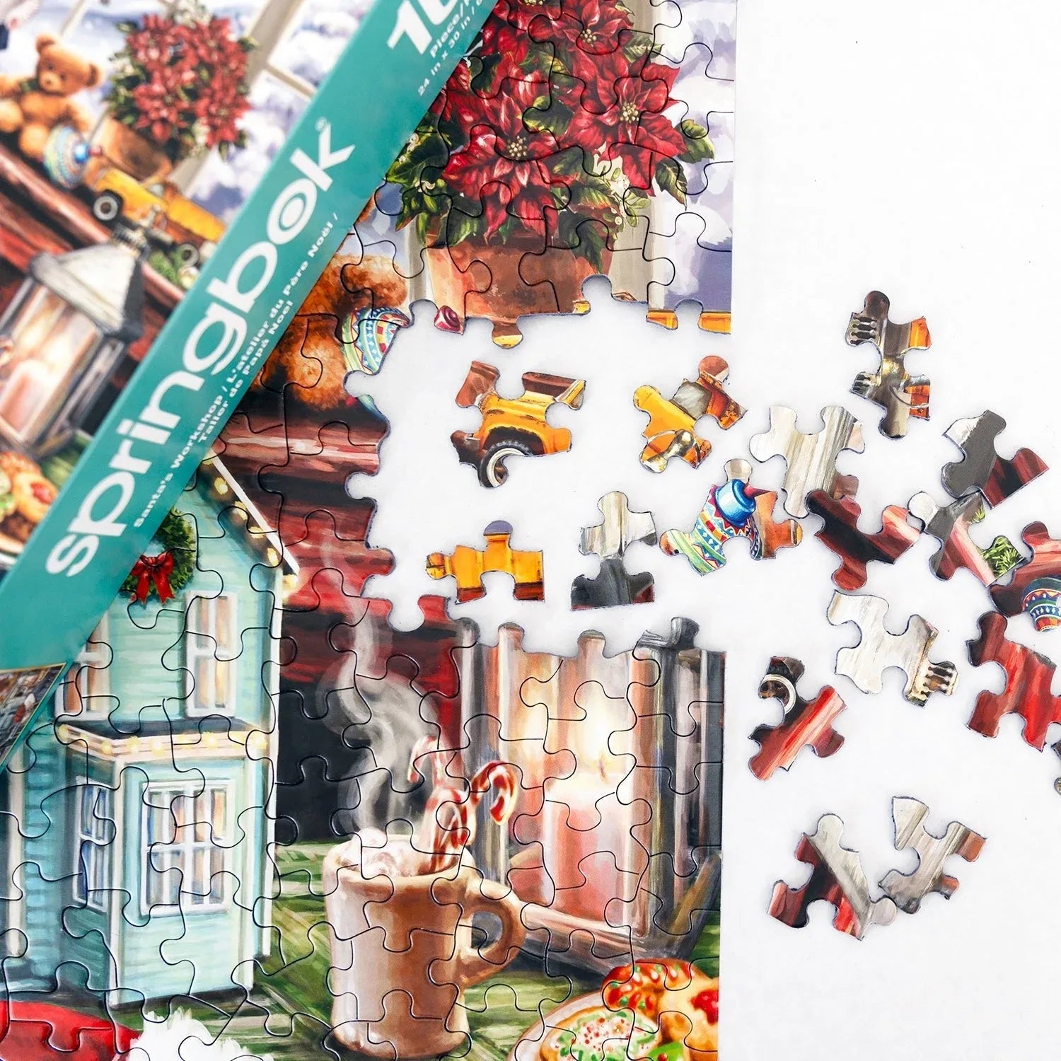 Santa's Workshop 1000 Piece Jigsaw Puzzle | Springbok Puzzles - BIG FRENCHIES
