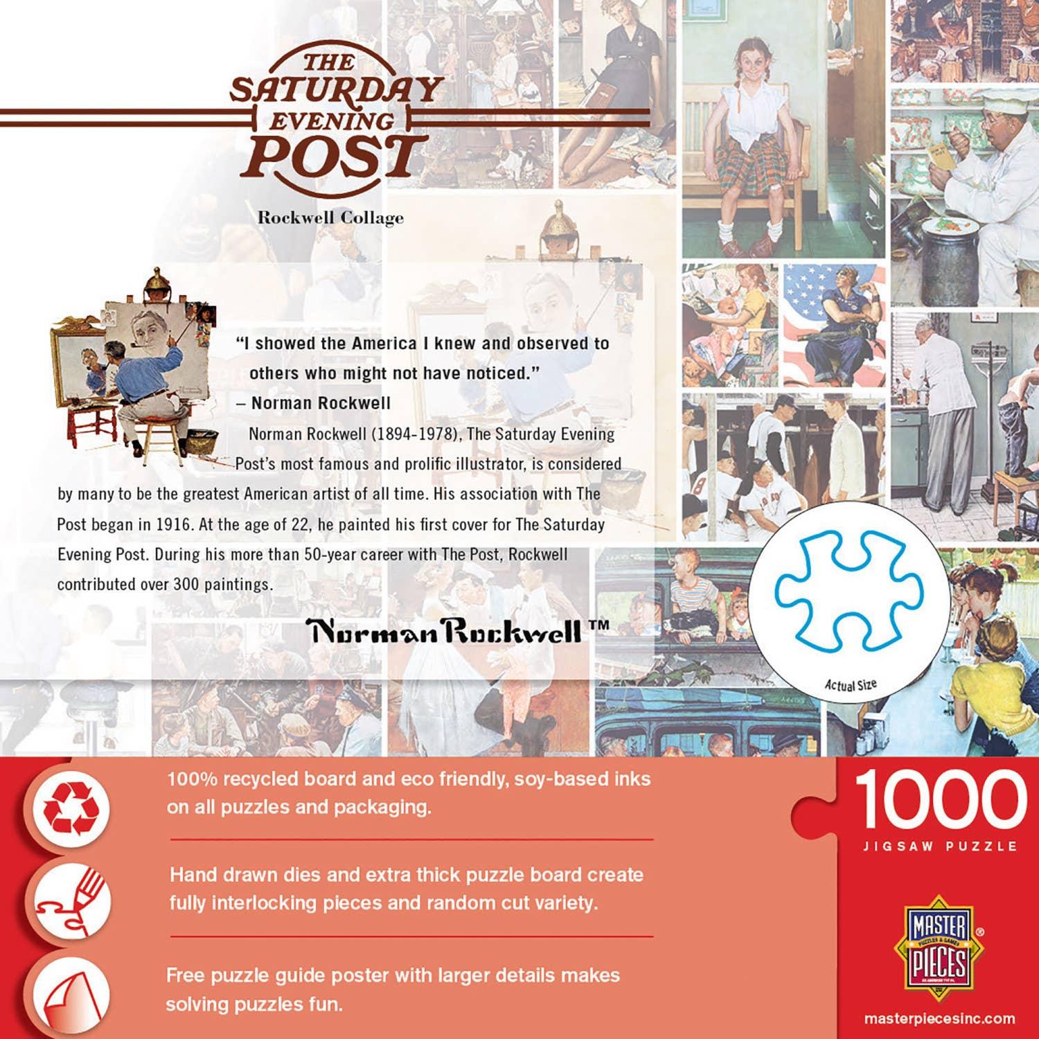Saturday Evening Post - Rockwell Collage 1000 Piece Puzzle | Masterpieces Puzzles - BIG FRENCHIES