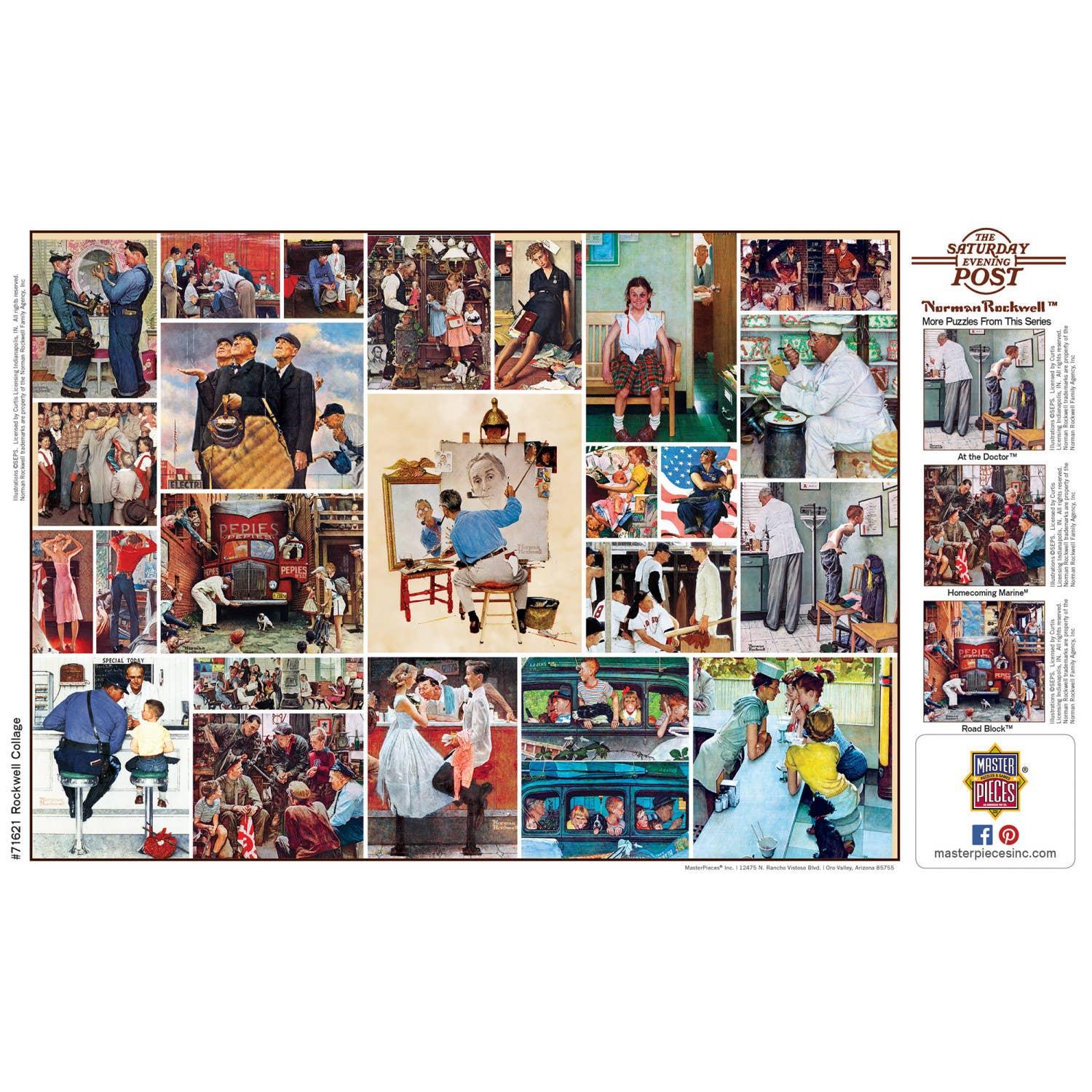 Saturday Evening Post - Rockwell Collage 1000 Piece Puzzle | Masterpieces Puzzles - BIG FRENCHIES