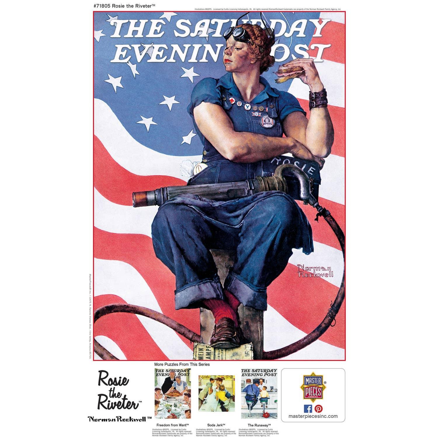 Saturday Evening Post - Rosie the Riveter 1000 Piece Puzzle by Masterpieces Puzzles - BIG FRENCHIES