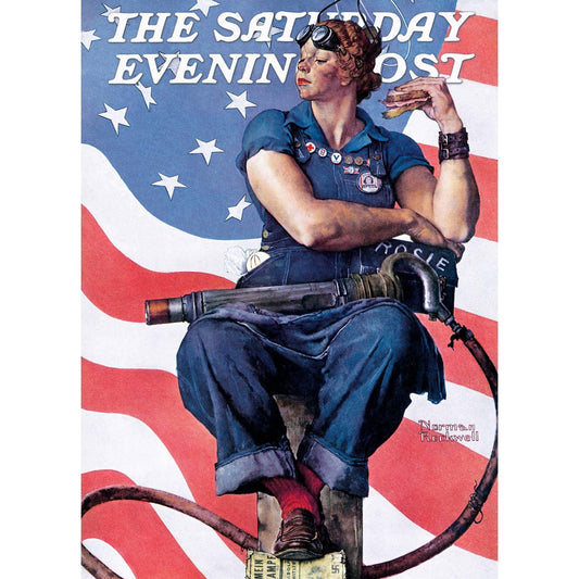 Saturday Evening Post - Rosie the Riveter 1000 Piece Puzzle by Masterpieces Puzzles - BIG FRENCHIES