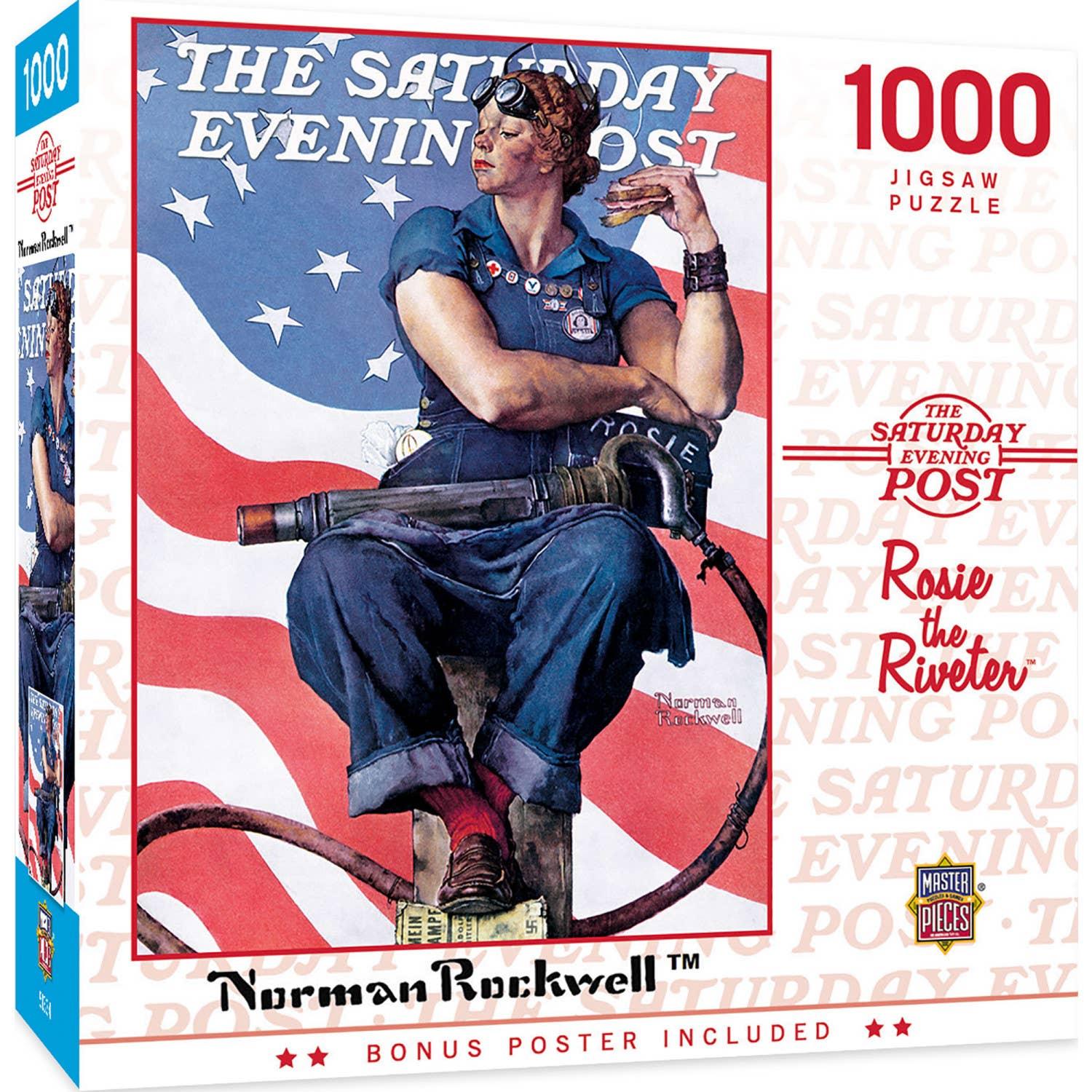 Saturday Evening Post - Rosie the Riveter 1000 Piece Puzzle by Masterpieces Puzzles - BIG FRENCHIES