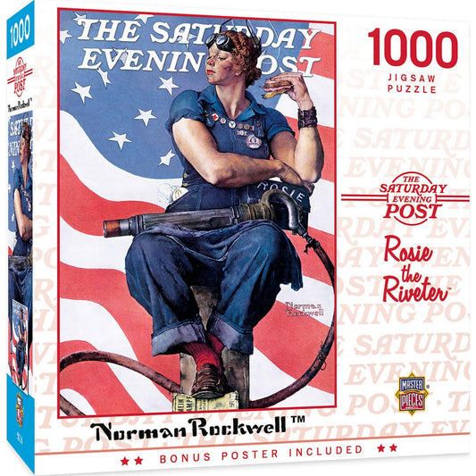 Saturday Evening Post - Rosie the Riveter 1000 Piece Puzzle by Masterpieces Puzzles - BIG FRENCHIES