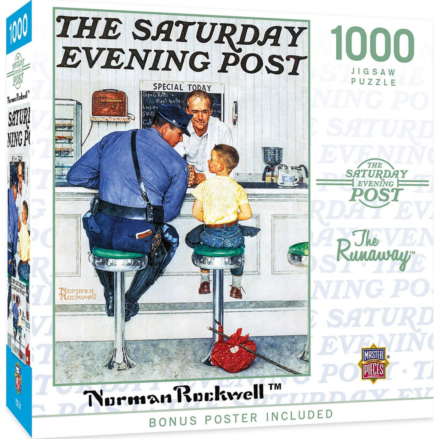 Saturday Evening Post - The Runaway 1000 Piece Puzzle by Masterpieces - BIG FRENCHIES