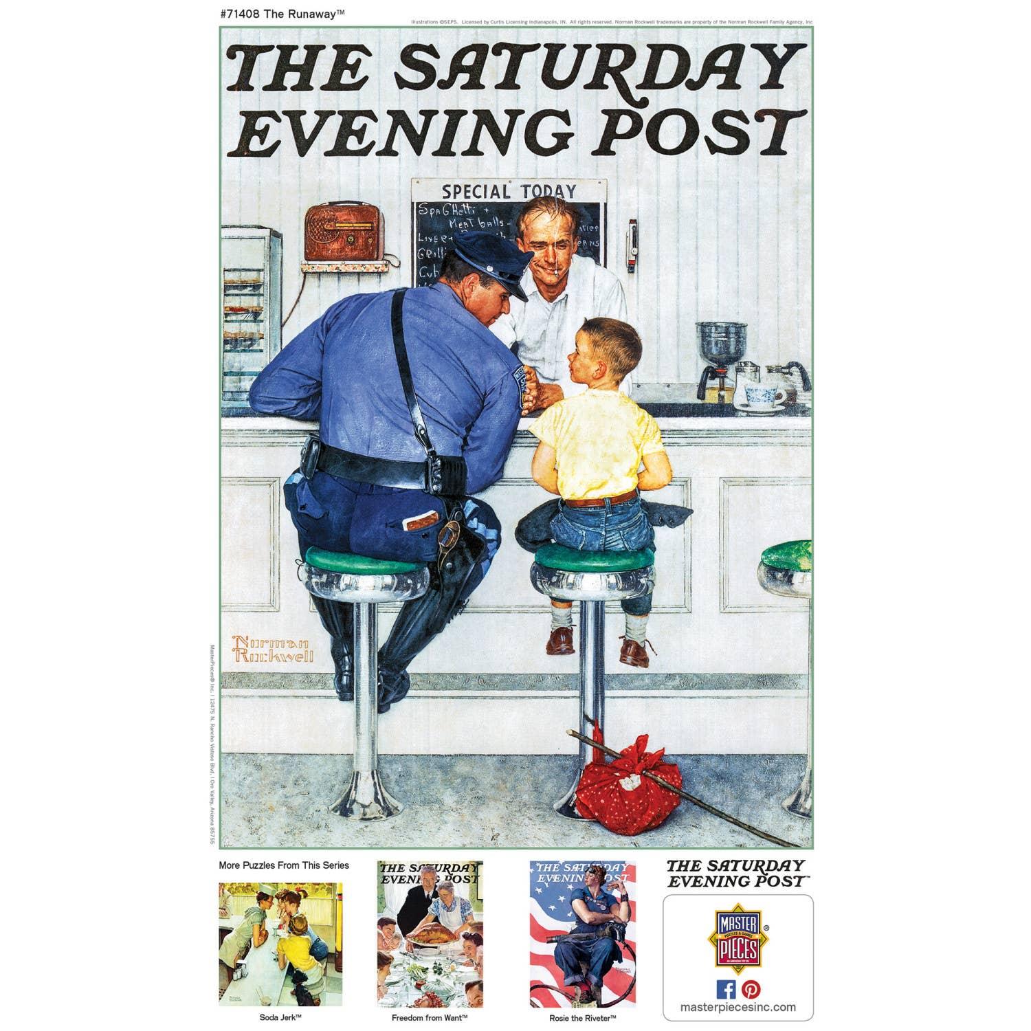 Saturday Evening Post - The Runaway 1000 Piece Puzzle by Masterpieces - BIG FRENCHIES