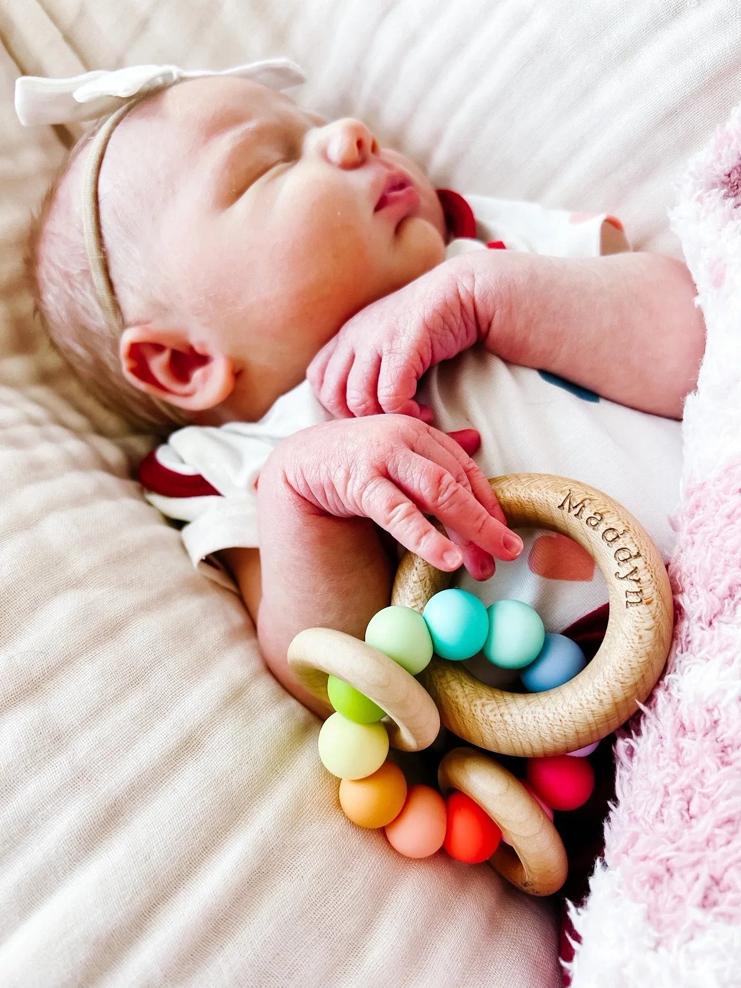 Saturn Ring Wooden Baby Teether - BIG FRENCHIES