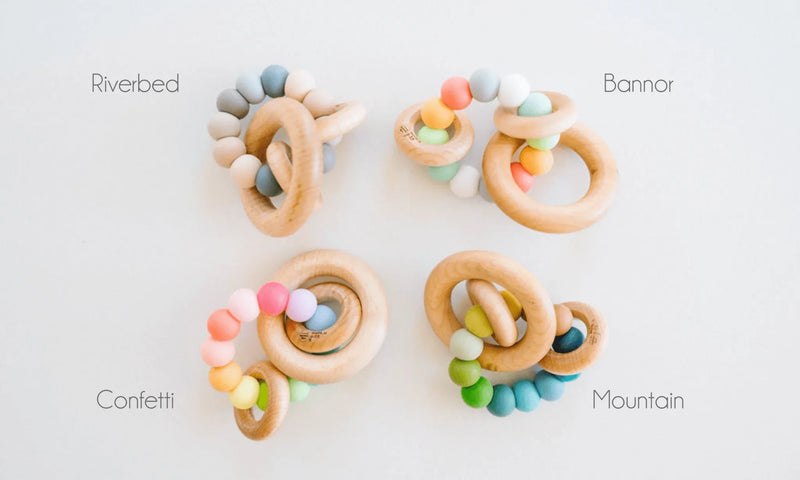 Saturn Ring Wooden Baby Teether - BIG FRENCHIES