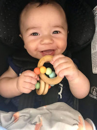 Saturn Ring Wooden Baby Teether - BIG FRENCHIES
