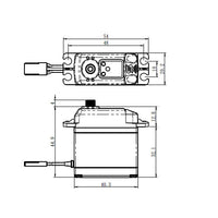 Savox HV Brushless Digital Large Scale Servo Tall Soft Start 8.4V