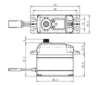 Savox High Torque Digital Servo, 0.085sec / 347.2oz @ 8.4V SC1267SGP