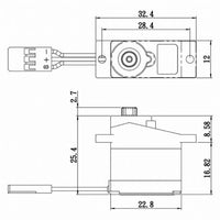 Savox Micro Digital Servo with Soft Start  0.09sec / 30oz @ 6V