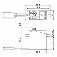 Savox SAVSH0263MGP Micro Digital Servo w/ Soft Start 0.10/30 @
