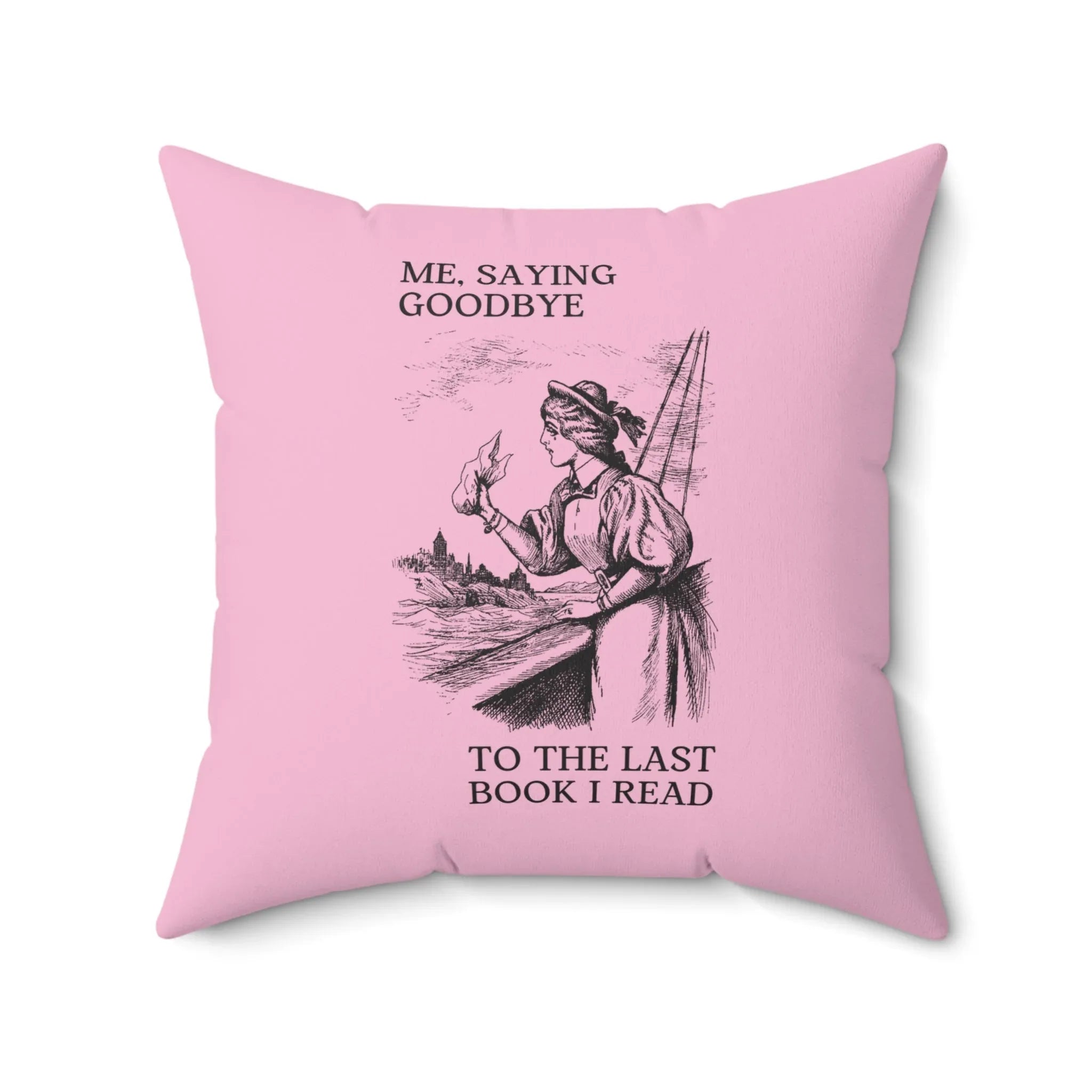 Saying Goodbye Bookish Pillow - BIG FRENCHIES