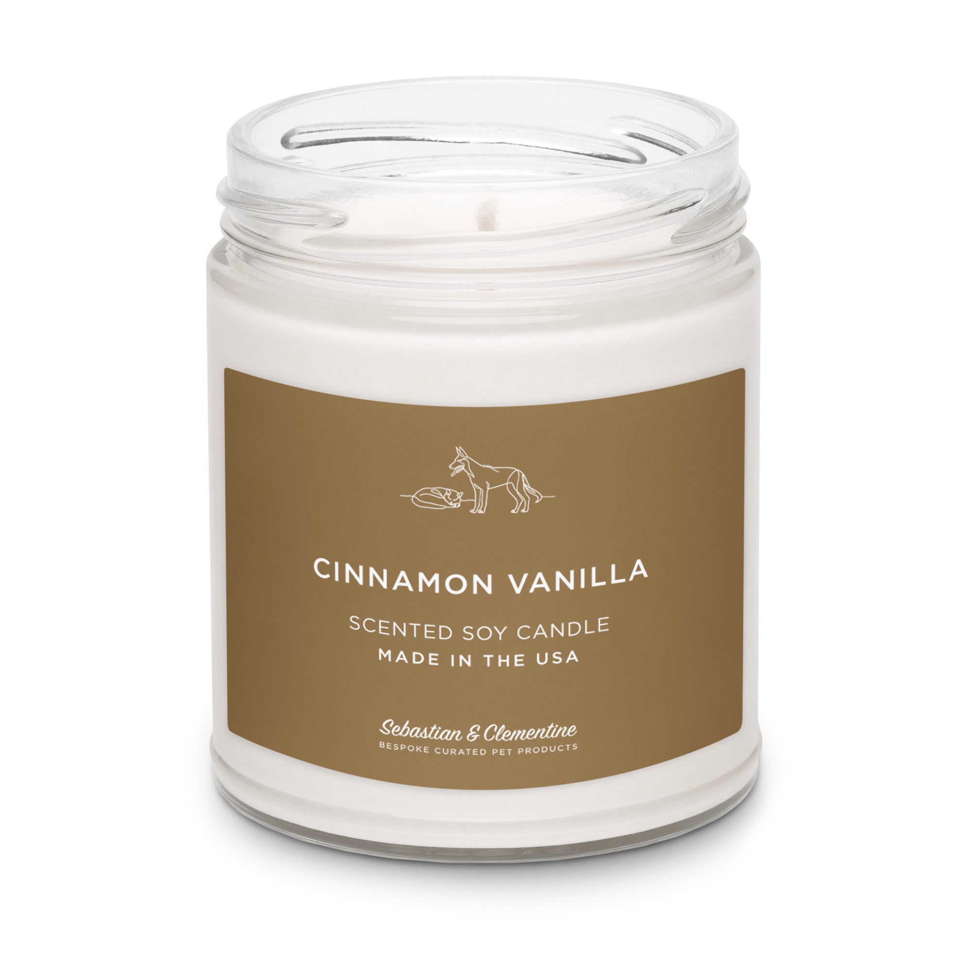 Sebastian & Clementine Scented Soy Candle - Cinnamon Vanilla