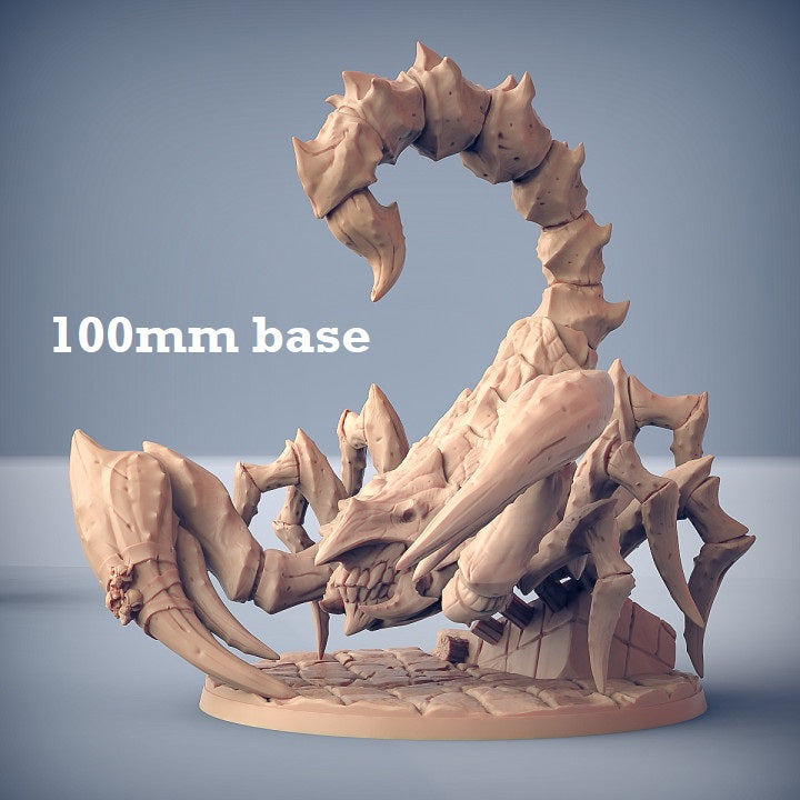 Scorpid King (Giant Scorpion Epic Boss)-3D Printed Miniatures-BIG FRENCHIES-All Systems Go Games