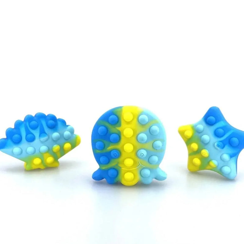 Sea Animal Silicone Fidget & Bath Toy (3pcs) - BIG FRENCHIES