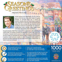 Season's Greetings - Village Square 1000 Piece Puzzle by Masterpieces - BIG FRENCHIES