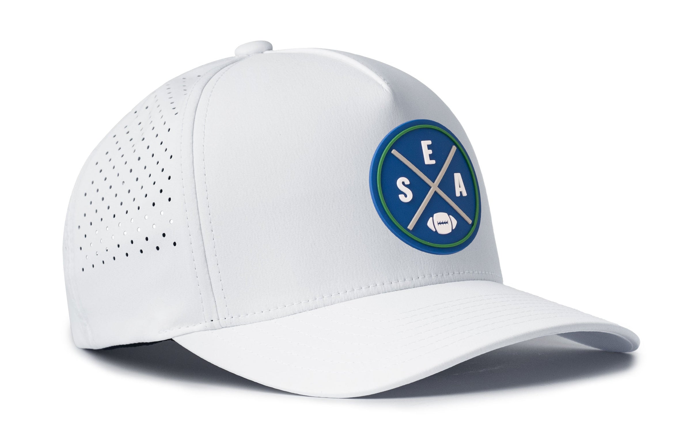 Seattle Football Performance 5-Panel Hat  |  Royal Blue SEA X Flexfit Snapback