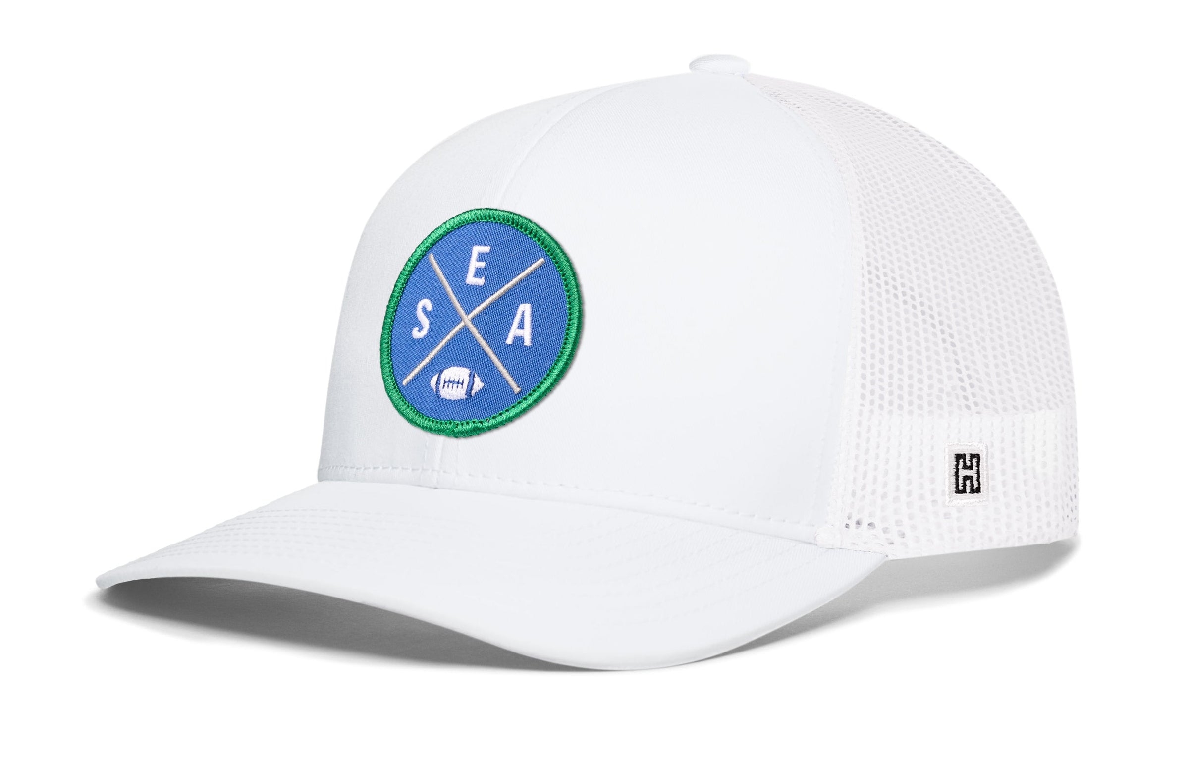 Seattle Football Trucker Hat  |  Royal Blue SEA X Snapback