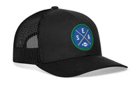 Seattle Football Trucker Hat  |  Royal Blue SEA X Snapback