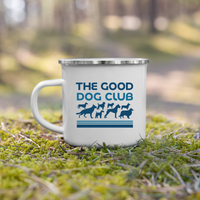 Sebastian & Clementine The Good Dog Club Enamel Mug - Blue