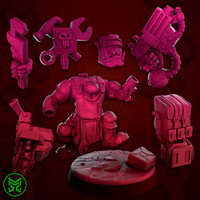 3d Printed Ork Mekaniks by Mekka Miniatures