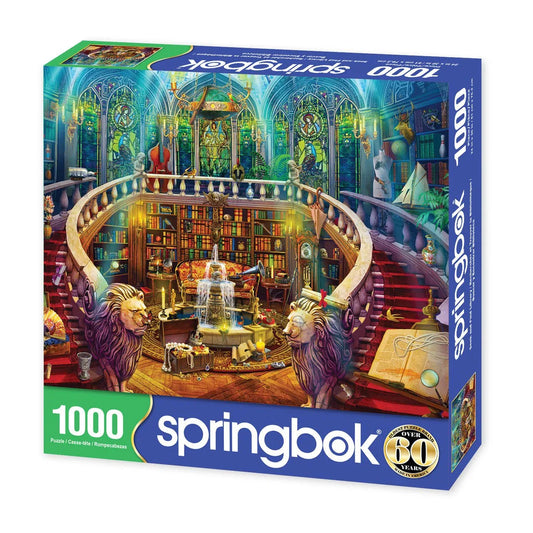 Seek and Find Library 1000 Piece Jigsaw Puzzle by Springbok Puzzles - BIG FRENCHIES