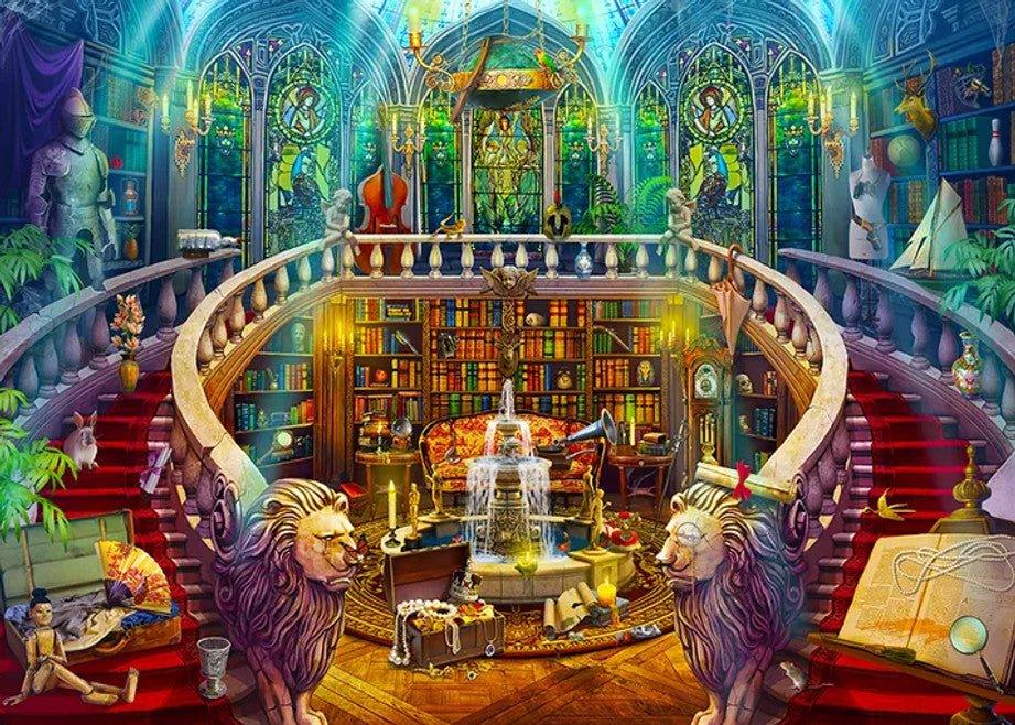 Seek and Find Library 1000 Piece Jigsaw Puzzle by Springbok Puzzles - BIG FRENCHIES