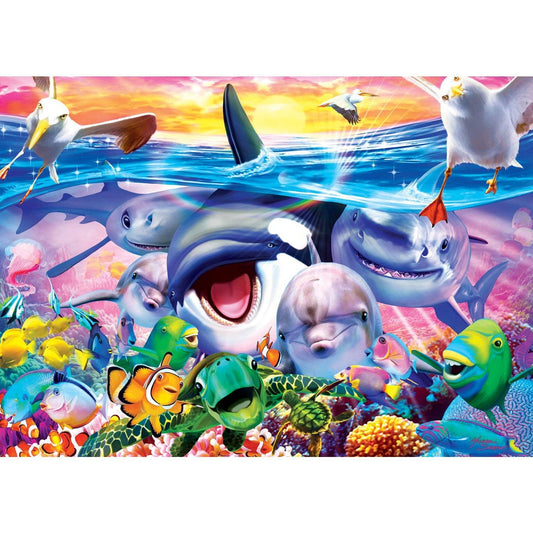 Selfies - Ocean Oddballs 500 Piece Jigsaw Puzzle | Masterpieces Puzzles - BIG FRENCHIES