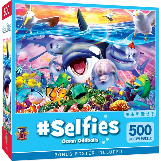 Selfies - Ocean Oddballs 500 Piece Jigsaw Puzzle | Masterpieces Puzzles - BIG FRENCHIES