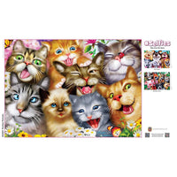 Selfies – Purrfect Portraits 500 Piece Puzzle by Masterpieces - BIG FRENCHIES
