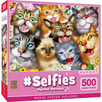 Selfies – Purrfect Portraits 500 Piece Puzzle by Masterpieces - BIG FRENCHIES