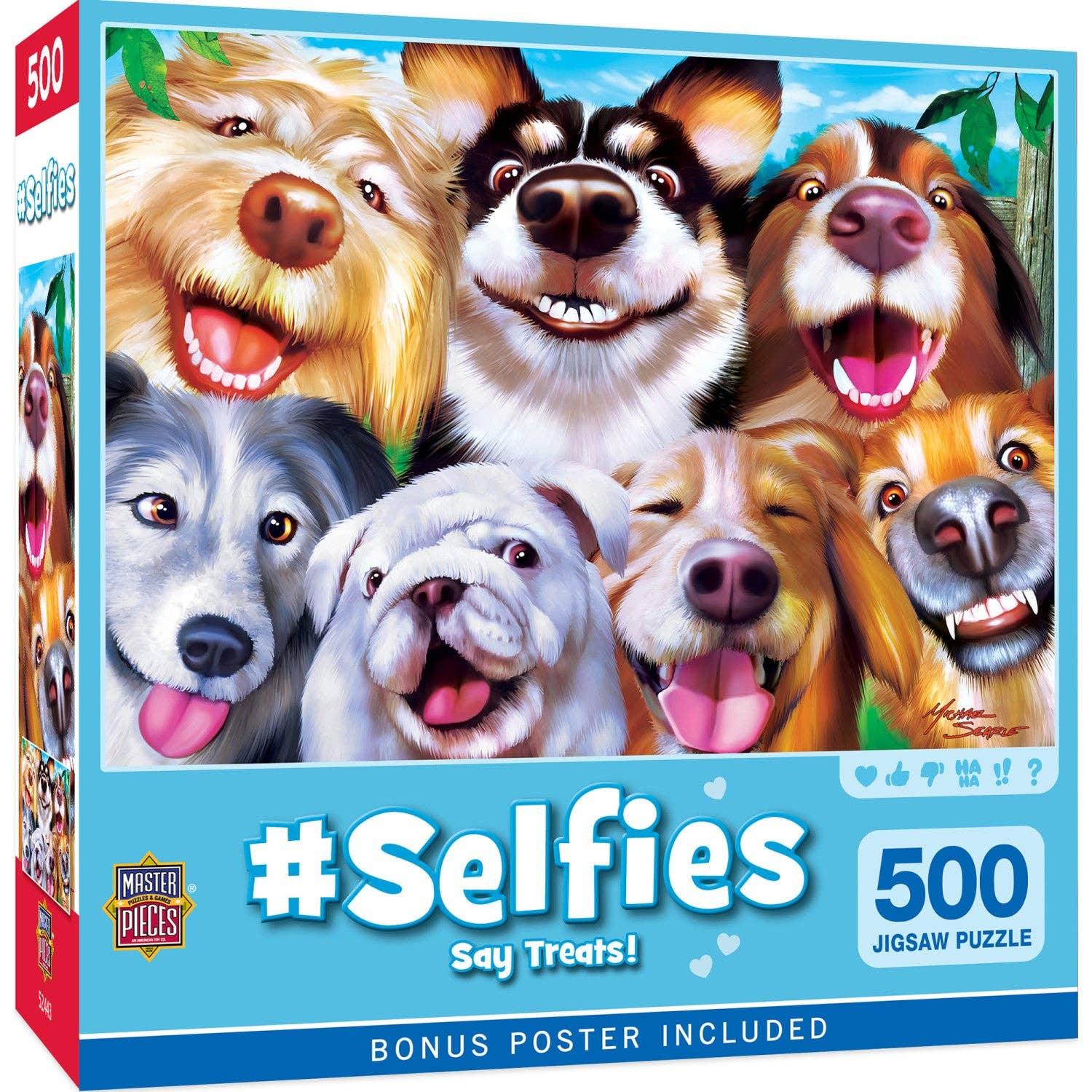 Selfies Say Treats! 500 Piece Puzzle by Masterpieces Puzzles - BIG FRENCHIES