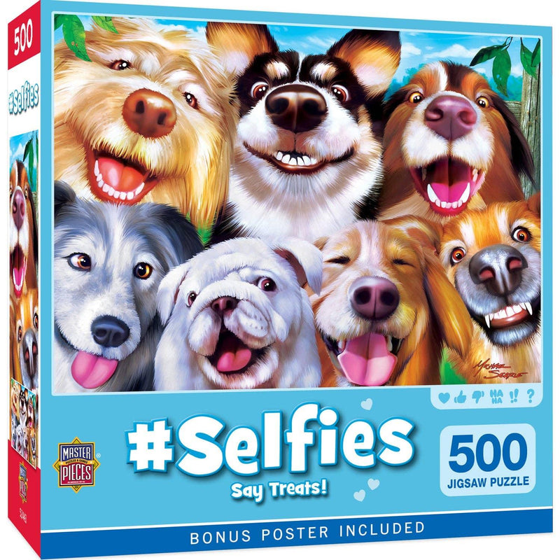 Selfies Say Treats! 500 Piece Puzzle by Masterpieces Puzzles - BIG FRENCHIES