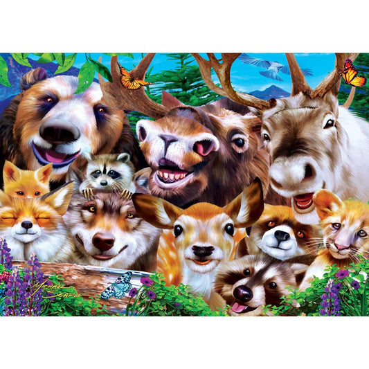 Selfies Woodland Goofballs 500 Piece Jigsaw Puzzle by Masterpieces Puzzles - BIG FRENCHIES