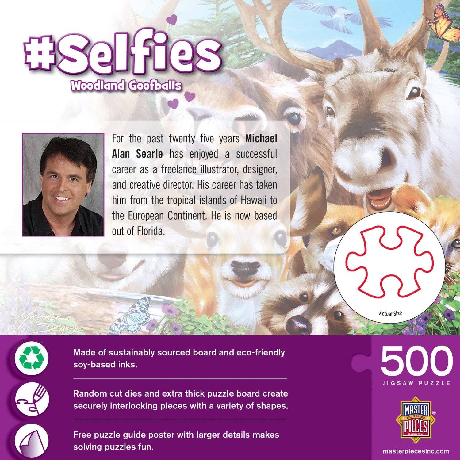 Selfies Woodland Goofballs 500 Piece Jigsaw Puzzle by Masterpieces Puzzles - BIG FRENCHIES