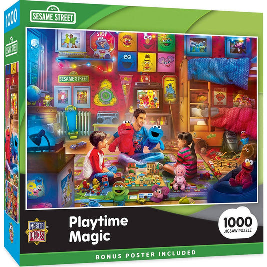 Sesame Street - Playtime 1000 Piece Jigsaw Puzzle | Masterpieces - BIG FRENCHIES