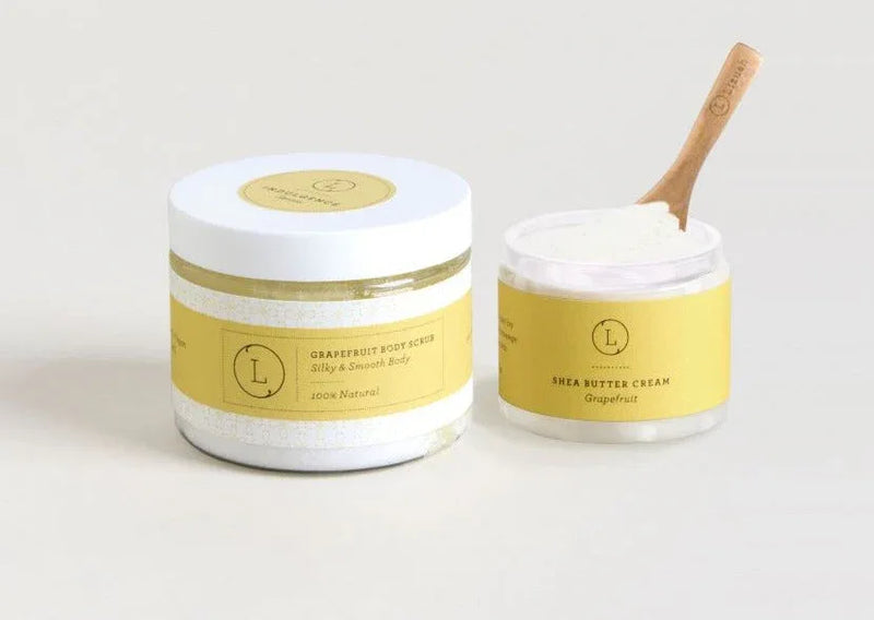 Reviving set with Grapefruit shea butter and Body scrub - BIG FRENCHIES