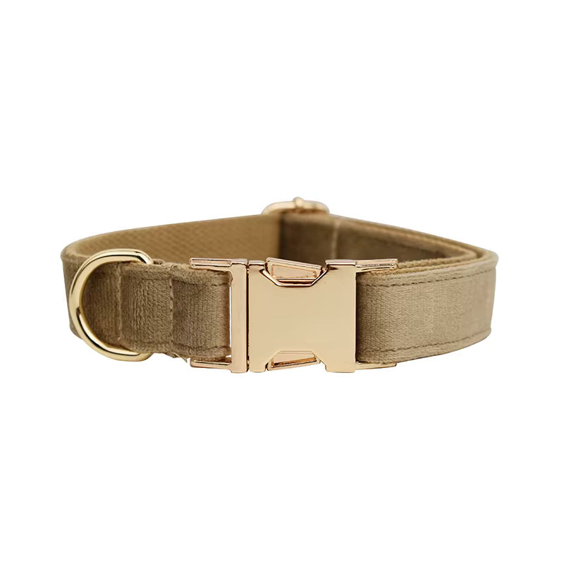 Personalized Shallow Khaki Velvet Classic Set