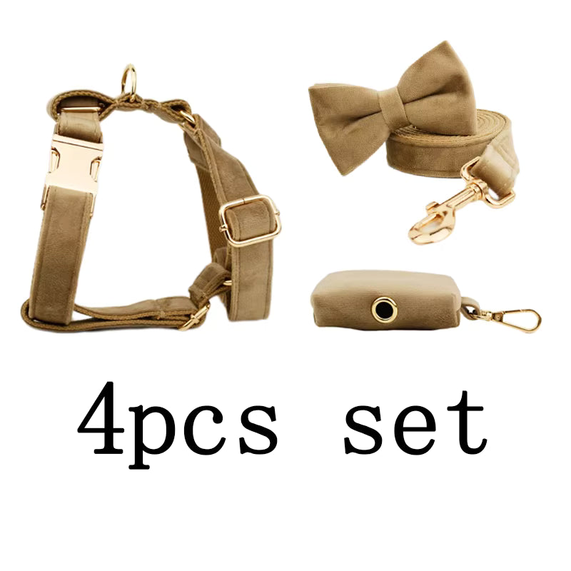 Personalized Shallow Khaki Velvet Classic Set