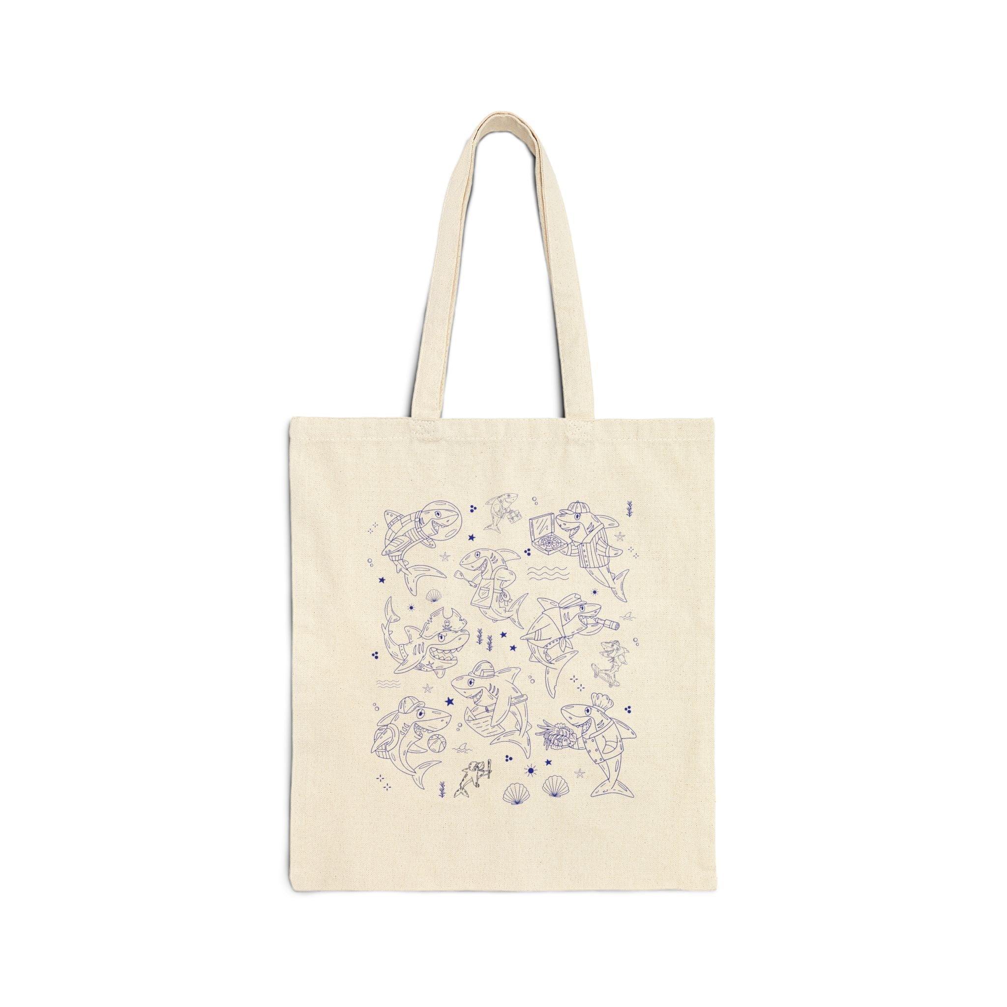 Shark Tote Bag for Beach Trip - BIG FRENCHIES