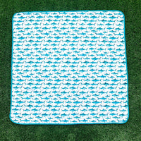 Shark Attack Splash Mat - A Waterproof Catch-All for Highchair Spills and More! - BIG FRENCHIES