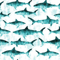 Shark Attack Splash Mat - A Waterproof Catch-All for Highchair Spills and More! - BIG FRENCHIES