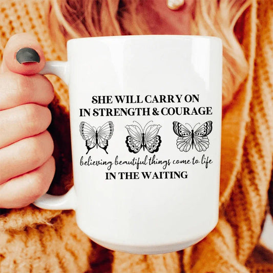 She Will Carry On Ceramic Mug 15 oz - BIG FRENCHIES