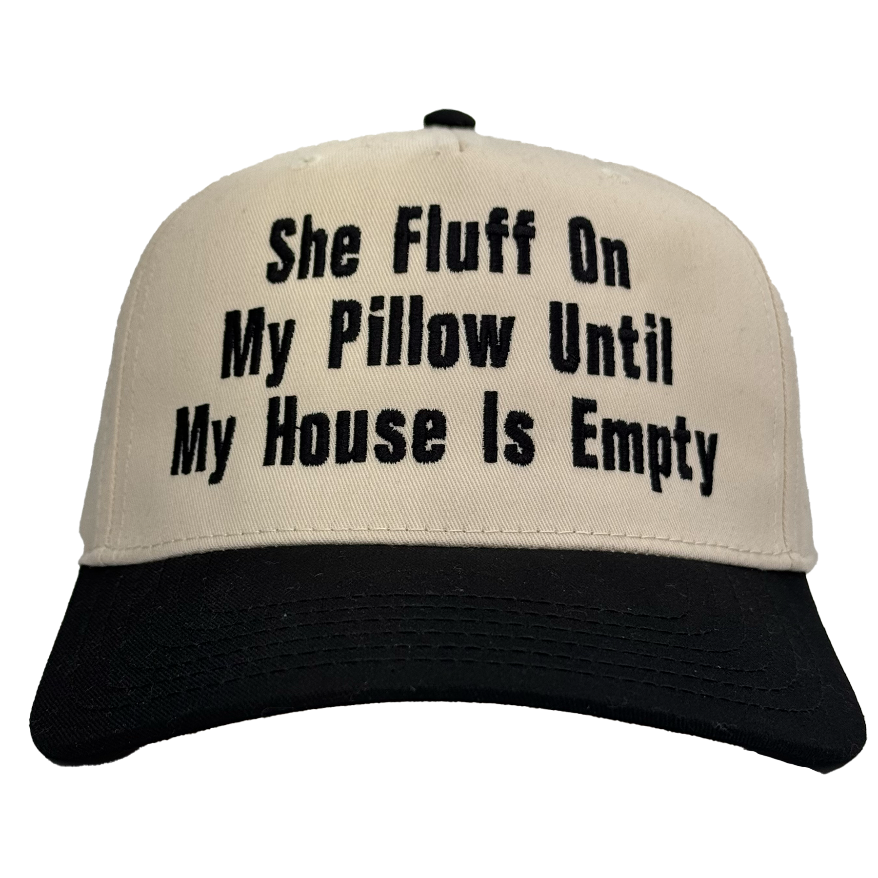 She Fluff On My Pillow Custom Embroidered Hat