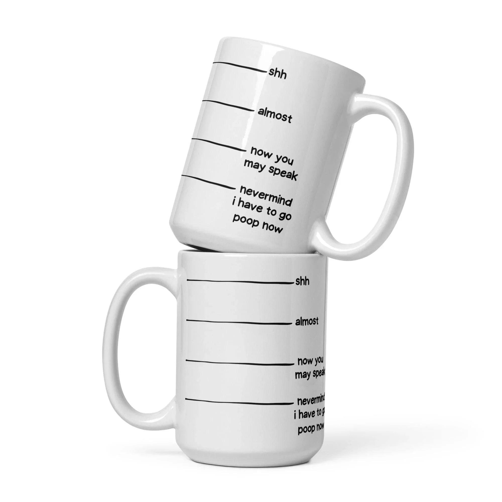 Shhh Mug 15 oz - BIG FRENCHIES