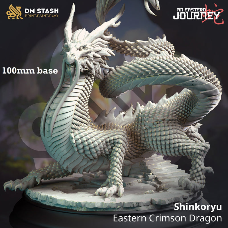 Shinkoryu, Eastern Crimson Dragon-3D Printed Miniatures-BIG FRENCHIES-All Systems Go Games