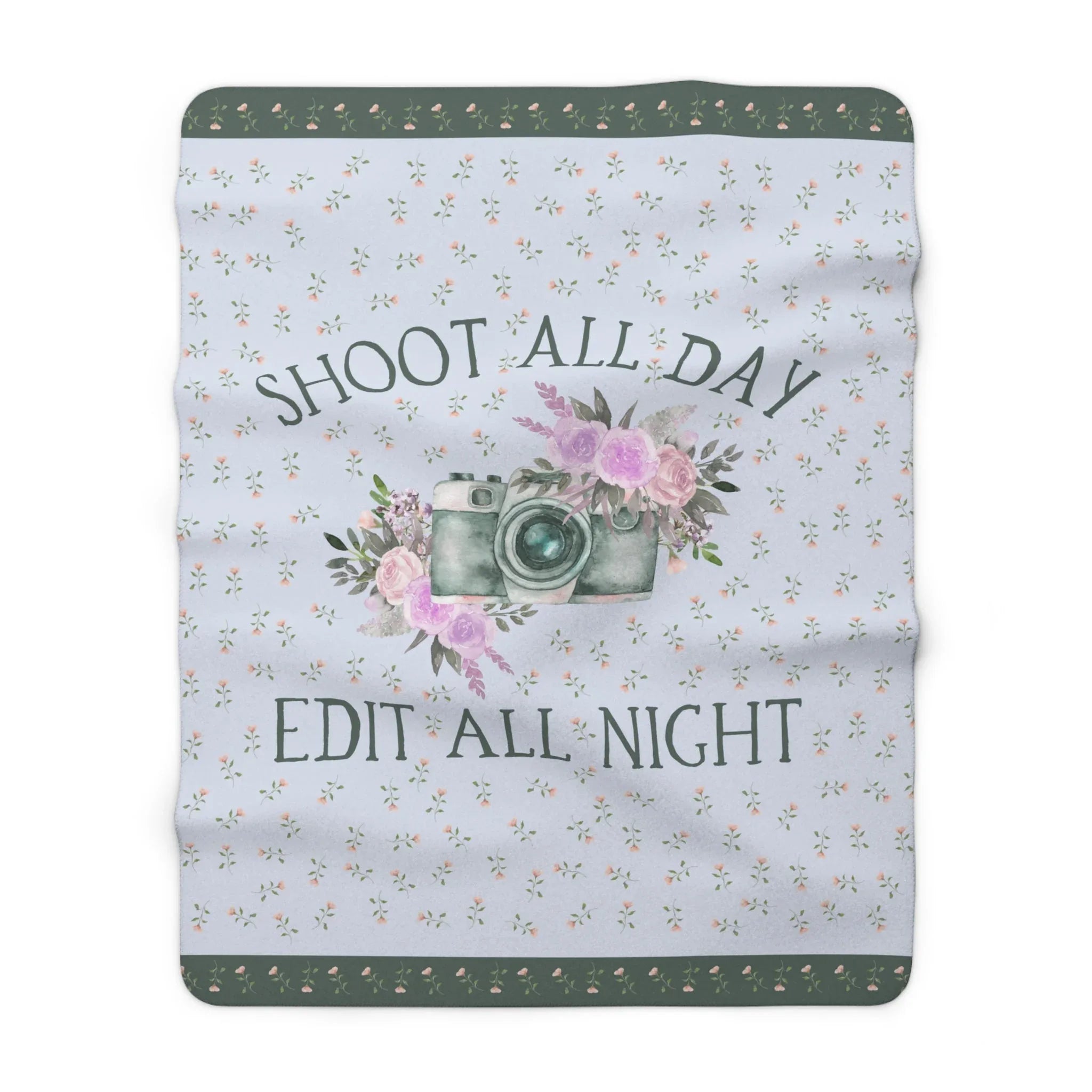 Shoot All Day, Edit All Night | Cozy Photographer Blanket for Her - BIG FRENCHIES