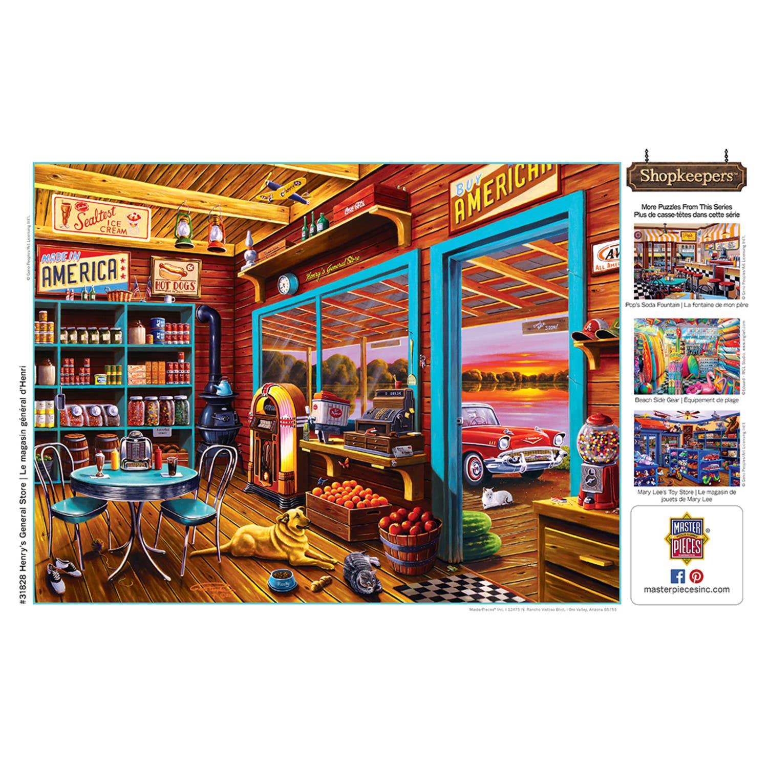 Shopkeepers - Henry's General Store 750 Piece Puzzle by Masterpieces Puzzles - BIG FRENCHIES
